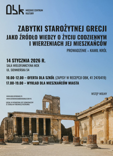 Prelekcja o zabytkach Grecji