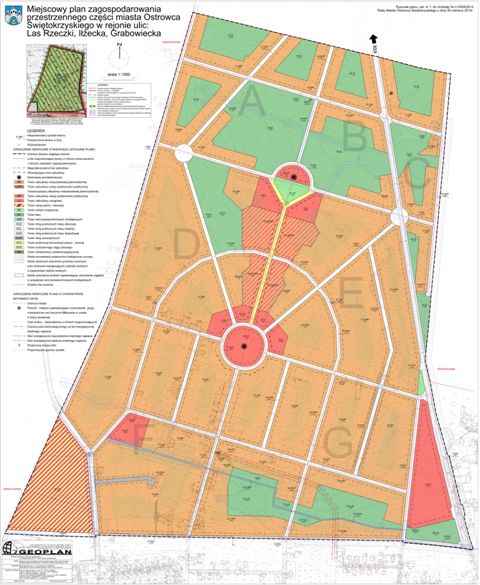 Miejscowy plan zagospodarowania przestrzennego części miasta Ostrowca Świętokrzyskiego w rejonie ulic: Las Rzeczki, Iłżecka, Grabowiecka