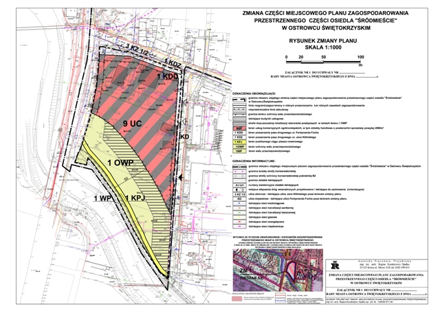 Zmiana części „Miejscowego planu zagospodarowania przestrzennego części osiedla „Śródmieście” w Ostrowcu Świętokrzyskim”
