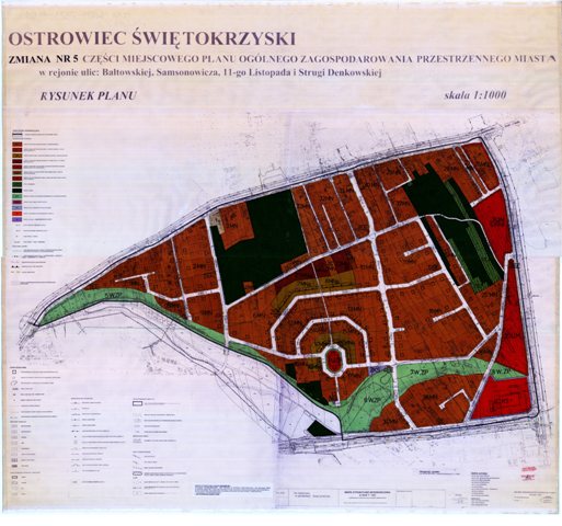 Zmiana Nr 5 części miejscowego planu ogólnego zagospodarowania przestrzennego miasta Ostrowiec Świętokrzyski (os. Las)