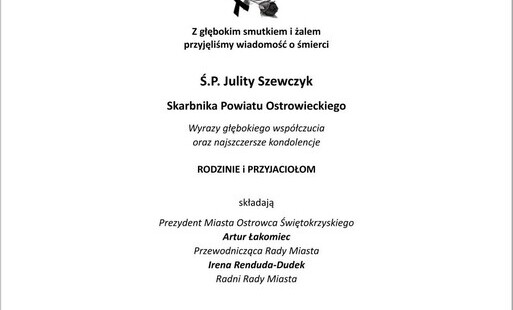 Zdjęcie do Z głębokim smutkiem i żalem ...